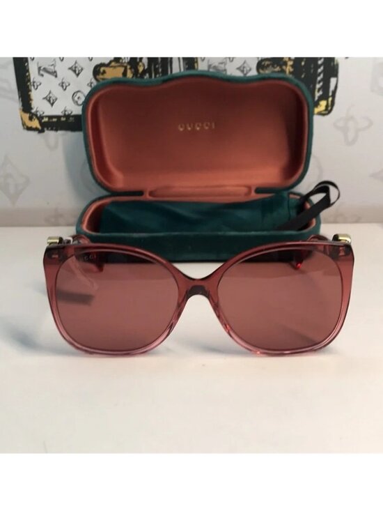 New ✨ Authentic Gucci GG1010S 004 Oversized Cat-Eye Sunglasses ✨ main image 6